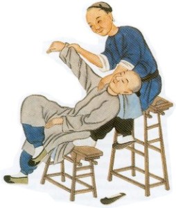 Shiatsu sulla sedia