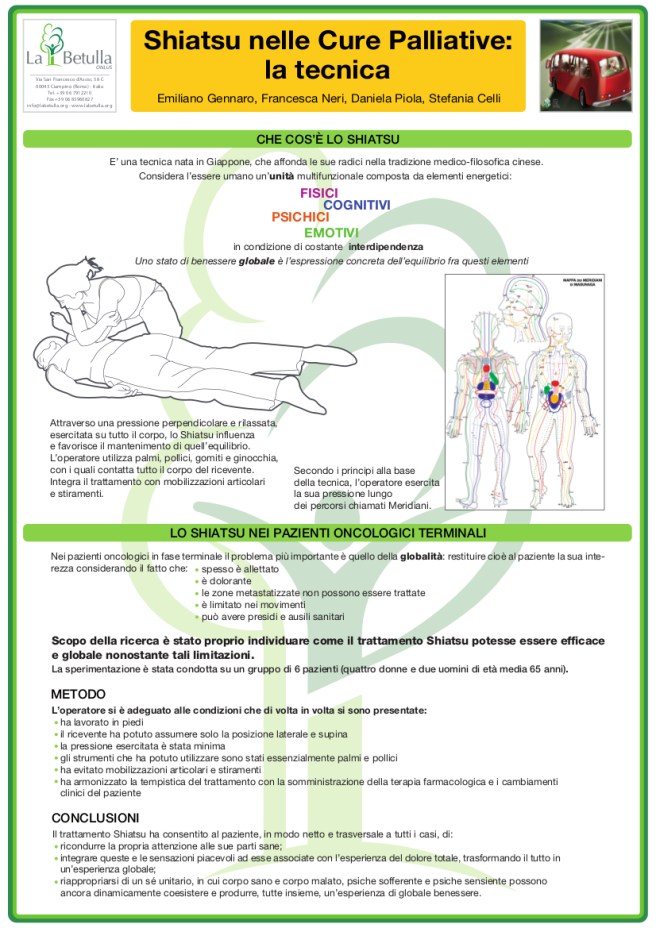 Shiatsu nelle cure palliative - poster_latecnica